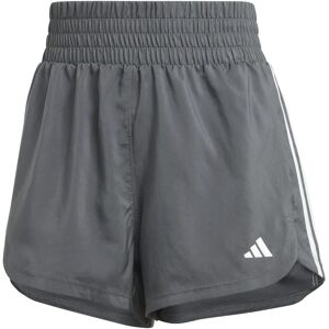 Adidas Women's Pacer Training Shorts - High-Rise, 3-Inch - Gray Adidas Women's Pacer Training Shorts - High-Rise, 3-Inch - Gray