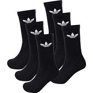 adidas Trefoil Cushion Crew Socks - 6 Pairs - Black adidas Trefoil Cushion Crew Socks - 6 Pairs - Black