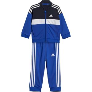 adidas Tiberio 3-Stripes Colorblock Shiny Track Suit - Blue adidas Tiberio 3-Stripes Colorblock Shiny Track Suit - Blue