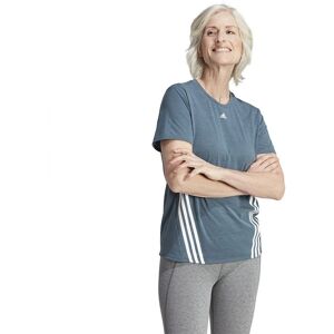 adidas Train Icons 3-Stripes T-Shirt - Blue - Women adidas Train Icons 3-Stripes T-Shirt - Blue - Women