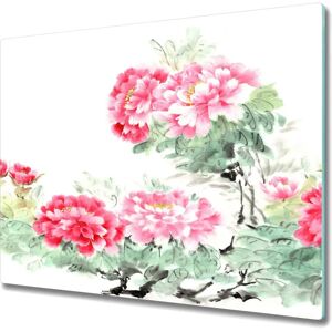 Coloray - Pivoine D'Encre - Verre trempé - 60x52 - Couvercle en verre - Publicité Coloray - Pivoine D'Encre - Verre trempé - 60x52 - Couvercle en verre - Publicité