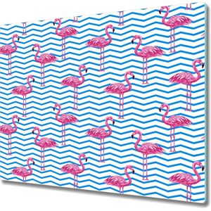 Coloray - Glass Flamingos60x52 - Planche à découper - Publicité Coloray - Glass Flamingos60x52 - Planche à découper - Publicité