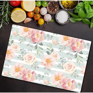 Coloray - 80x52 - Roses Aquarelles - Lid - Glass Lid - Publicité Coloray - 80x52 - Roses Aquarelles - Lid - Glass Lid - Publicité