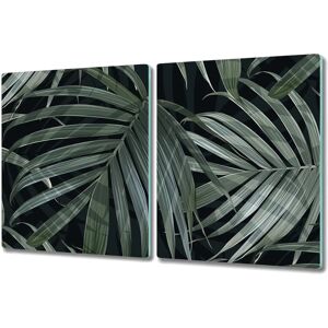 Coloray - 2x40x52 - Palmiers Noirs - Glass Cutting Board - Publicité Coloray - 2x40x52 - Palmiers Noirs - Glass Cutting Board - Publicité