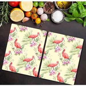 Coloray - Planche A Decouper En Verre Trempé 2x40x52 - Ibisses rouges - Cutting Board - Publicité Coloray - Planche A Decouper En Verre Trempé 2x40x52 - Ibisses rouges - Cutting Board - Publicité