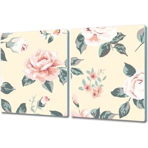 Coloray - PlancheVerreTrempe - RosesVintage - Cutting Board - Publicité Coloray - PlancheVerreTrempe - RosesVintage - Cutting Board - Publicité