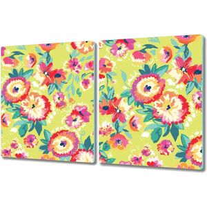 Coloray - Floral Garden - Glass Cutting Board - Publicité Coloray - Floral Garden - Glass Cutting Board - Publicité