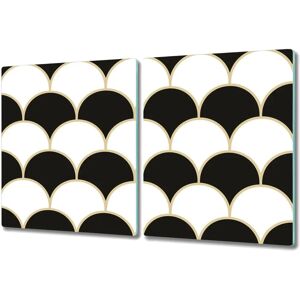 Coloray - Jakobsmussel - Noir et Blanc - 2x40x52 - Glass Cutting Board - Publicité Coloray - Jakobsmussel - Noir et Blanc - 2x40x52 - Glass Cutting Board - Publicité
