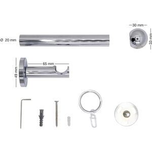 MYDECO Gardinenstange 20mm Ball Wandträger 6,5cm - Gardinenstange MYDECO Gardinenstange 20mm Ball Wandträger 6,5cm - Gardinenstange