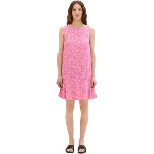 TOM TAILOR Rosa Viskosklänning - Kvinnors fritidsmode TOM TAILOR Rosa Viskosklänning - Kvinnors fritidsmode