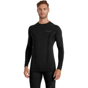Falke Wool Tech Long Sleeve Shirt - Black - Thermal Baselayer Falke Wool Tech Long Sleeve Shirt - Black - Thermal Baselayer