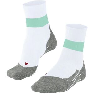 Calzini da corsa stabilizzanti di compressione Falke RU - Bianco / Teal - Calzini da corsa Calzini da corsa stabilizzanti di compressione Falke RU - Bianco / Teal - Calzini da corsa