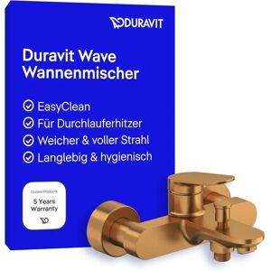 Amestecator monocomandă pentru cadă Duravit Wave - Bronz periat Amestecator monocomandă pentru cadă Duravit Wave - Bronz periat