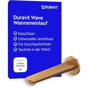 Armatura de baie Duravit Wave - Bronză periată - Proiecție 202mm - Design Modern Armatura de baie Duravit Wave - Bronză periată - Proiecție 202mm - Design Modern