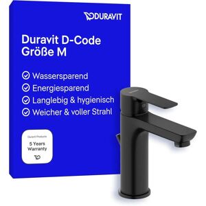 Duravit D-Code Waschtischarmatur - Schwarz Matt - Sparsam & Energieeffizient Duravit D-Code Waschtischarmatur - Schwarz Matt - Sparsam & Energieeffizient