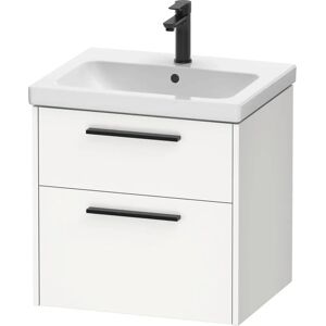 Duravit D-Code Waschtischunterschrank - Diamantschwarz - Weiß Matt - Wandhängend - 2 Schubkästen - 584x555x460 mm Duravit D-Code Waschtischunterschrank - Diamantschwarz - Weiß Matt - Wandhängend - 2 Schubkästen - 584x555x460 mm