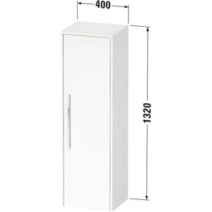 Duravit D-Code Wandhängender Schrank - 1 Tür - Weiß Matt - 400x360x1320mm Duravit D-Code Wandhängender Schrank - 1 Tür - Weiß Matt - 400x360x1320mm