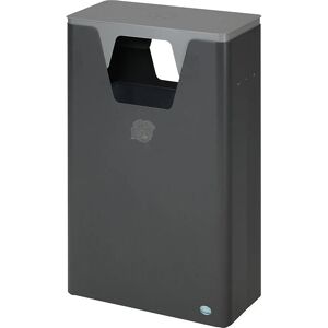 VAR Recycling Bin - 60L, verzinkter Stahl, Schloss, Außenbereich VAR Recycling Bin - 60L, verzinkter Stahl, Schloss, Außenbereich