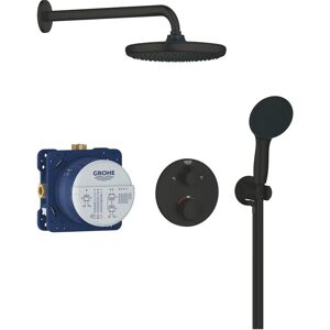 Grohe Precision Thermostatic Shower System - Black Grohe Precision Thermostatic Shower System - Black