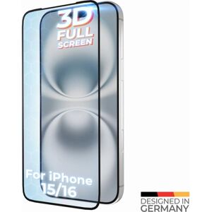 Prio - iPhone 15/16 6.1 - Noir - 3D Antirayures - Protège-écran - Publicité Prio - iPhone 15/16 6.1 - Noir - 3D Antirayures - Protège-écran - Publicité