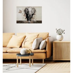 QUEENCE - Elefant - Grau - 0,1cm - Wandsticker QUEENCE - Elefant - Grau - 0,1cm - Wandsticker