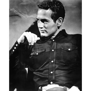 QUEENCE Paul Newman Schwarz-Weiß Acrylglasbild QUEENCE Paul Newman Schwarz-Weiß Acrylglasbild