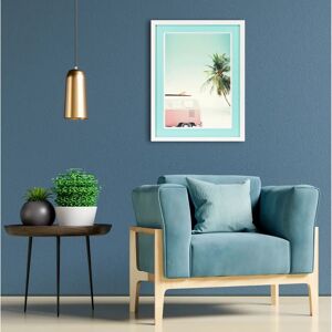 QUEENCE - Autobus Palme Strand - Framed picture QUEENCE - Autobus Palme Strand - Framed picture