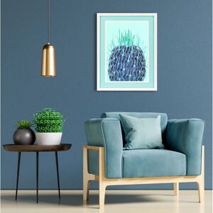QUEENCE - Kaktus turkis - 30 x 40 x 2 cm - Framed wall art QUEENCE - Kaktus turkis - 30 x 40 x 2 cm - Framed wall art
