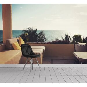QUEENCE - Terrasse am Meer - Gold - 360x250 cm - Wallpaper QUEENCE - Terrasse am Meer - Gold - 360x250 cm - Wallpaper