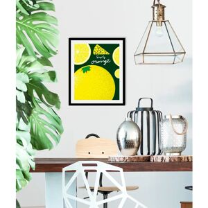 QUEENCE - Simple Orange - Gelb - 30x40 cm - Kunstdruck QUEENCE - Simple Orange - Gelb - 30x40 cm - Kunstdruck