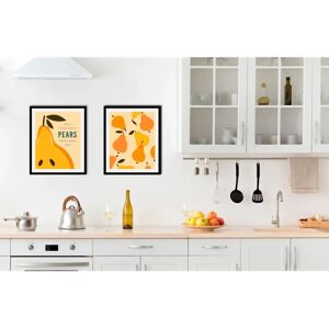 QUEENCE - Set Pears - Gelb - 30x40 cm - Wandbild QUEENCE - Set Pears - Gelb - 30x40 cm - Wandbild