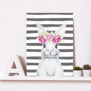 QUEENCE - Gada - Grau - 30x45 - Metal wall art QUEENCE - Gada - Grau - 30x45 - Metal wall art