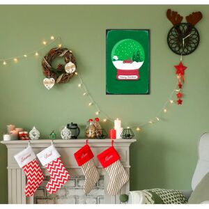 QUEENCE - Snowy Christmas - Rot - 30x45 cm - Metallbild Wanddekoration QUEENCE - Snowy Christmas - Rot - 30x45 cm - Metallbild Wanddekoration