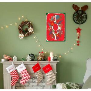 QUEENCE - JOY - Rot - 30x45 cm - Metal wall art QUEENCE - JOY - Rot - 30x45 cm - Metal wall art