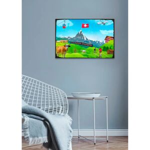QUEENCE - Schweizer Urlaub - 45x30 cm - Metal wall art QUEENCE - Schweizer Urlaub - 45x30 cm - Metal wall art