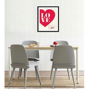 QUEENCE Love you Wandbild - Digitaldruck, 50x70 cm QUEENCE Love you Wandbild - Digitaldruck, 50x70 cm