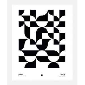 QUEENCE Checkers Wandbild - 50x70cm, Gerahmt, Schwarz QUEENCE Checkers Wandbild - 50x70cm, Gerahmt, Schwarz