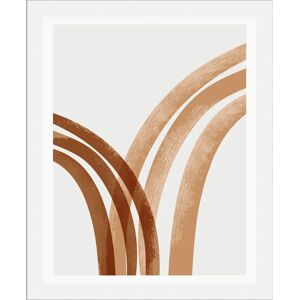 QUEENCE Lines Wandbild - Hochformat, 50x70 cm, Braun - Wandbild QUEENCE Lines Wandbild - Hochformat, 50x70 cm, Braun - Wandbild
