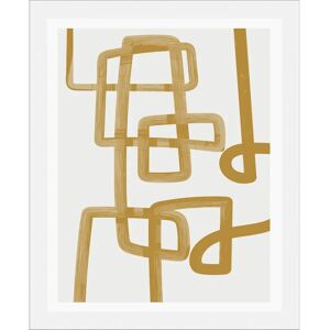QUEENCE - Scribble - 30x40 cm - braun - Framed print QUEENCE - Scribble - 30x40 cm - braun - Framed print