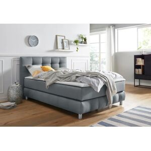 andas Salo Grau Skandinavisches Boxspringbett - H2 7-Zonen-Matratze andas Salo Grau Skandinavisches Boxspringbett - H2 7-Zonen-Matratze