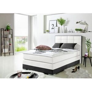 INOSIGN Weißes Boxspringbett mit Matratze & Topper - Bett INOSIGN Weißes Boxspringbett mit Matratze & Topper - Bett
