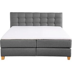 HOME AFFAIRE Moulay - Graues Boxspringbett, Komplettbett, 160x200cm HOME AFFAIRE Moulay - Graues Boxspringbett, Komplettbett, 160x200cm
