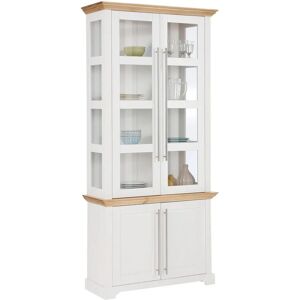 HOME AFFAIRE Meliss - Vitrine - Massivkiefer - 94x39x210 cm HOME AFFAIRE Meliss - Vitrine - Massivkiefer - 94x39x210 cm