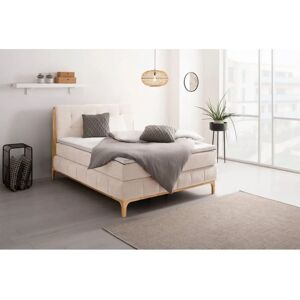 Otto Products Jelle Boxspringbett - Beige, 160x200cm, 71cm hoch - Boxspringbett Otto Products Jelle Boxspringbett - Beige, 160x200cm, 71cm hoch - Boxspringbett