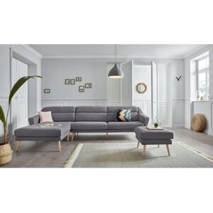 Andas L-Form Sofa - Microfaser, Hellgrau - Sofa Andas L-Form Sofa - Microfaser, Hellgrau - Sofa
