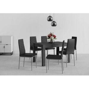 INOSIGN Essgruppe - 120cm rechteckiger Tisch & 4 Stühle INOSIGN Essgruppe - 120cm rechteckiger Tisch & 4 Stühle