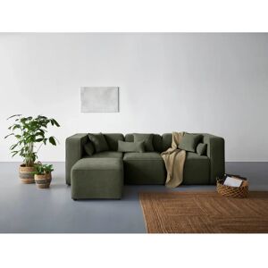 Andasu202fNordic Interior Sundstrup L-Form Grüne Samtsofa - Sofa Andasu202fNordic Interior Sundstrup L-Form Grüne Samtsofa - Sofa
