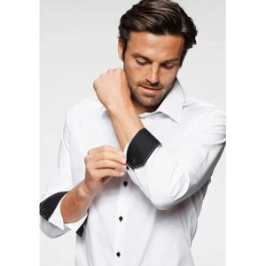 BRUNO BANANI Herren Weiß Businesshemd - Langarmhemd BRUNO BANANI Herren Weiß Businesshemd - Langarmhemd