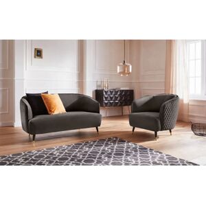 Guido Maria Kretschmer Home & Living Oradea Brauner Sessel - Lounge-Möbel Guido Maria Kretschmer Home & Living Oradea Brauner Sessel - Lounge-Möbel