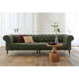 Guido Maria Kretschmer Tinnum Sofa - Mikrofaser, Vintage, Grün - Sofa Guido Maria Kretschmer Tinnum Sofa - Mikrofaser, Vintage, Grün - Sofa